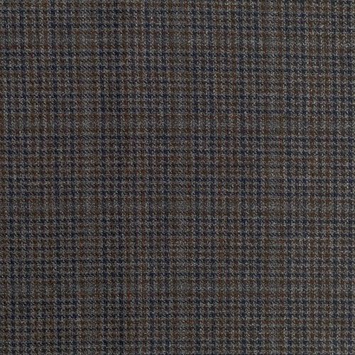 Ткань костюмная К32-049 темно-серая с синим клетка "гленчек"