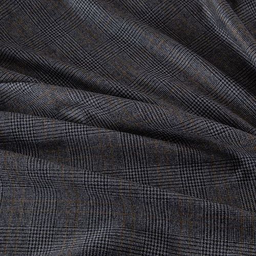 Шерсть костюмная 025-19943 серый клетка