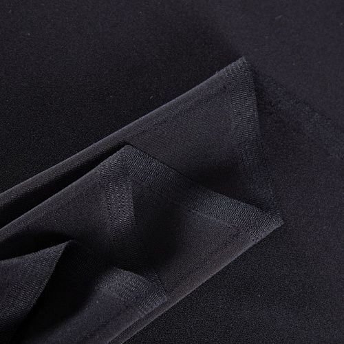 Шелк натуральный 064-19900 черный однотонный