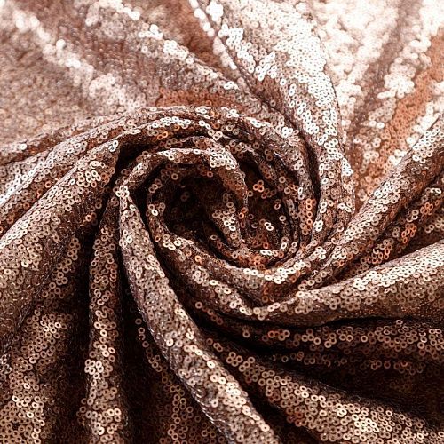 Пайетки на сетке 055-02839 молочный шоколад однотонный