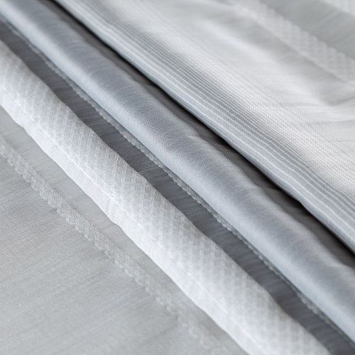 Тюль жаккардовый Т328-01-49 молочно-серый