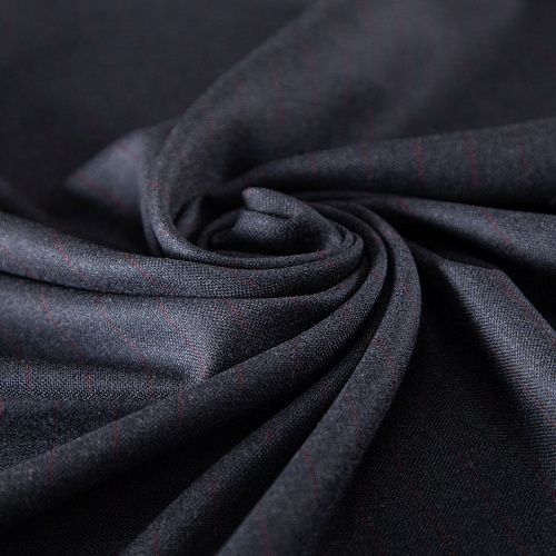 Ткань костюмная 025-19969 графит полоска