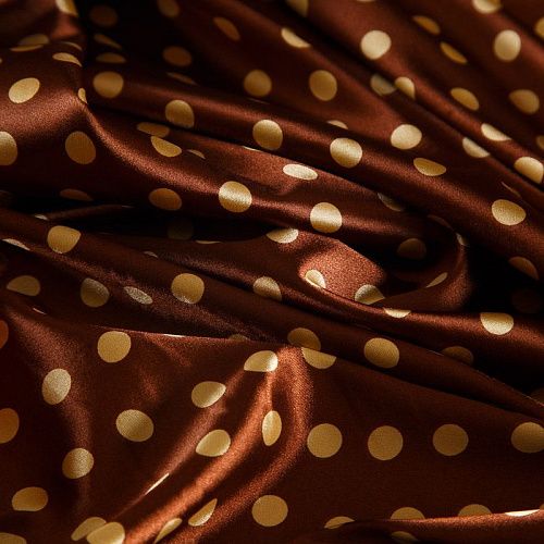 Креп-сатин стрейч 001-17692 корица принтованный