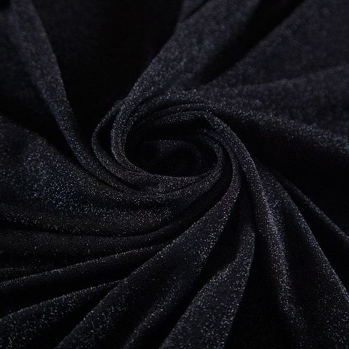 Трикотаж с люрексом 056-13739 черный