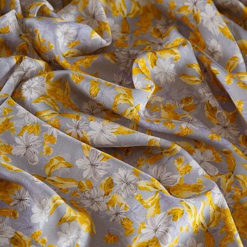 Шелк-штапель 069-17420 светло-серый принтованный