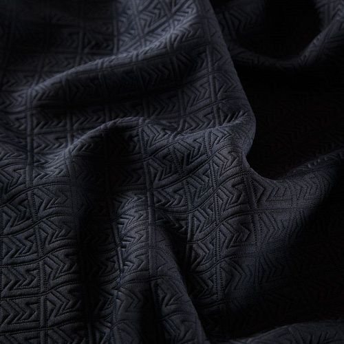 Трикотаж фактурный 056-16572 черный