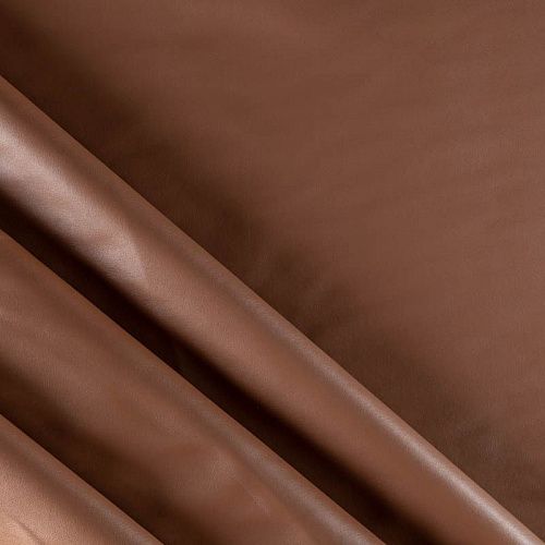 Экокожа на флисе 1020-341-070-0020 коньячный однотонный