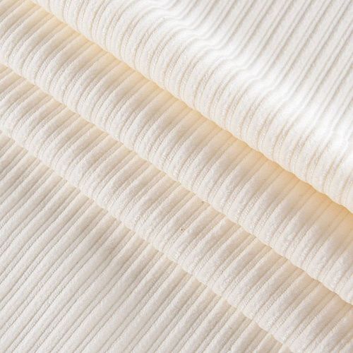 Вельвет стрейч 008-11897 молочный однотонный