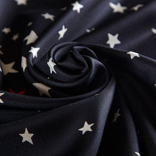 Твил-шелк Valentino 064-16564 черный принтованный