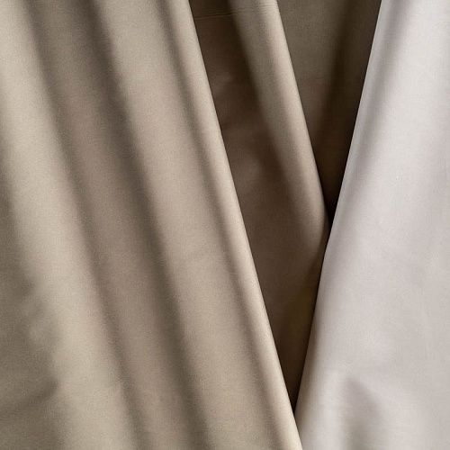 Ткань плащевая К33-601 серо-бежевый однотонный