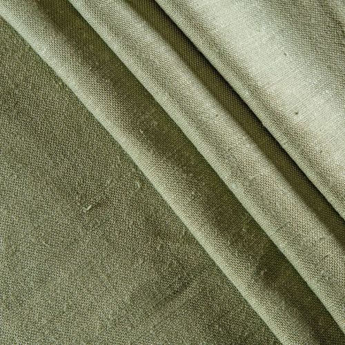 Лен-шелк 035-12201 фисташковый однотонный
