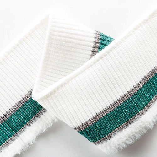 Подвяз с люрексом 8х70 см 573558 серый/белый/зеленый