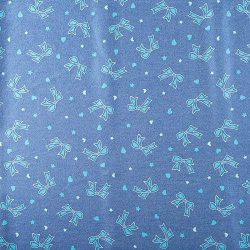 Джинс 015-08017 синий принтованный