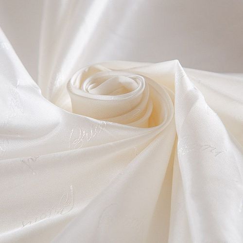 Ткань подкладочная 045-16711 молочный жаккардовый