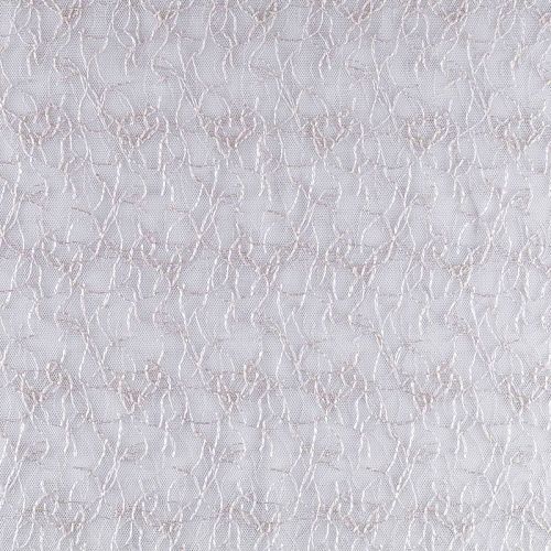 Тюль сетка с вышивкой 529-01-192 молочный