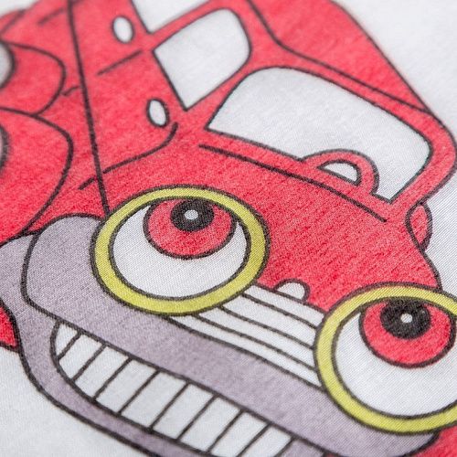 Тюль капрон Т241-01-281 белый принтованный