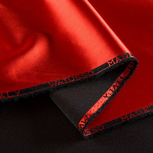 Атлас ватуссо 001-06195 темно-красный однотонный