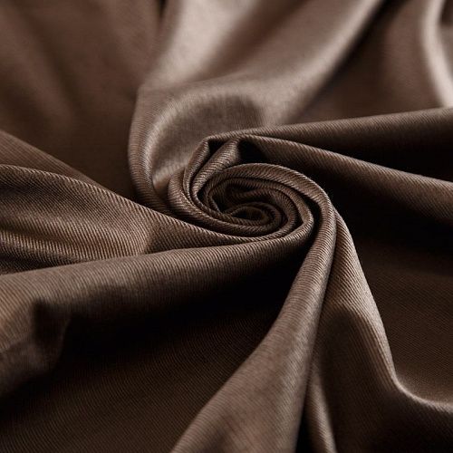 Микровельвет вискозный 008-16254 орехово-коричневый однотонный