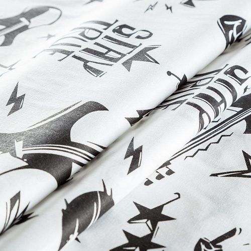 Перкаль 007-03500 белый принтованный