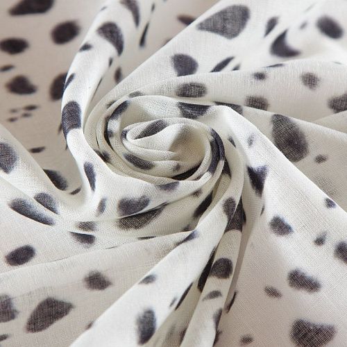 Батист 003-16557 молочный принтованный