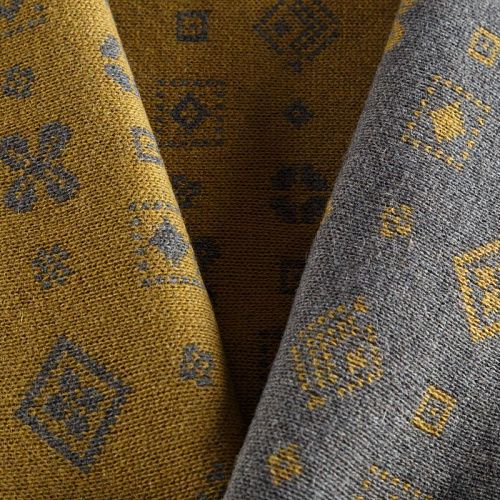 Трикотаж 2-х сторонний вязаный 056-05811 серо-оливковый