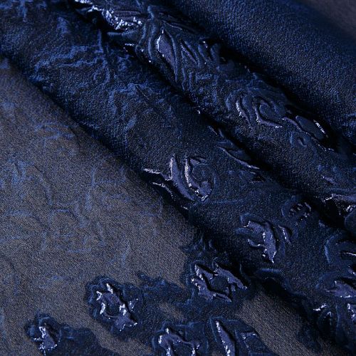 Органза с 3D узором Blumarine 039-19135 сапфировый