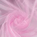 Фатин с напылением К33-950 розовый однотонный