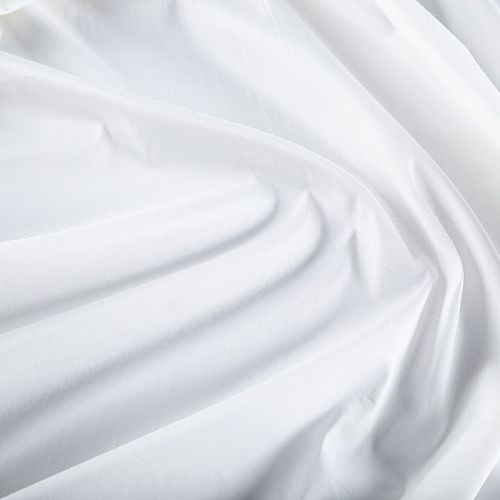 Поплин стрейч 063-20058 молочный однотонный