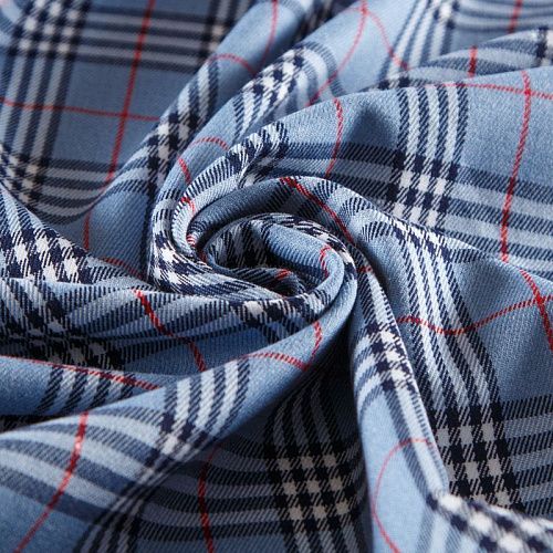 Ткань костюмная 025-12449 голубой принтованный