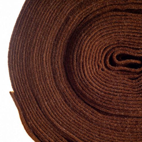 Фетр К33-361 коричневый однотонный