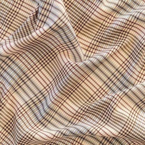 Ткань костюмная К33-399 молочный принтованный