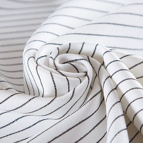 Креп дублированный Michael Kors 026-16178 белый принтованный