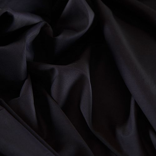 Шелк-батист 003-17100 черный однотонный