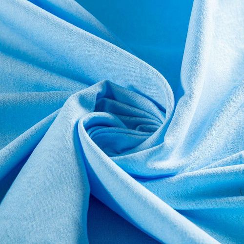 Фланель 060-03548 голубой однотонный
