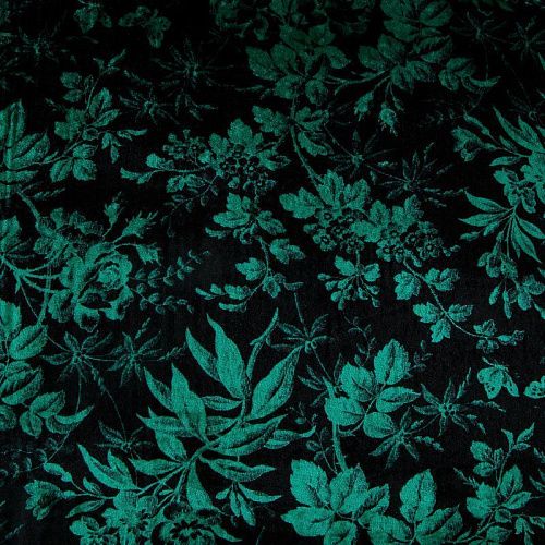 Бархат шелковый 002-19100 черный принтованный