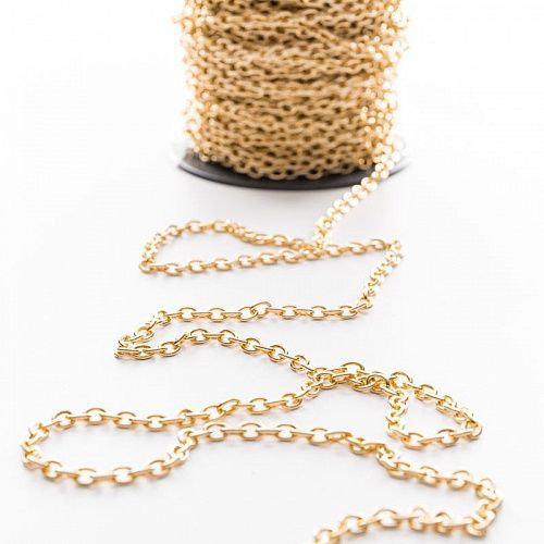 Цепь декоративная 5 мм металл 172-5-под золото