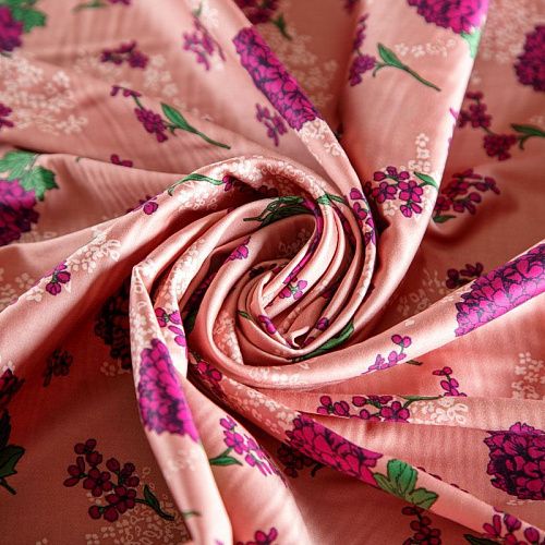 Хлопок 063-02044 пудрово-розовый принтованный