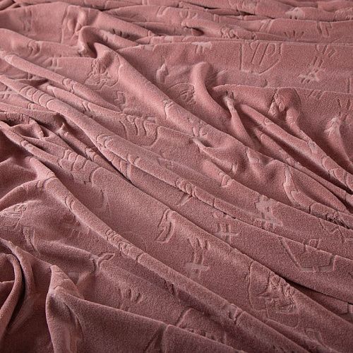 Трикотаж махровый Philipp Plein 056-20148 розовый антик