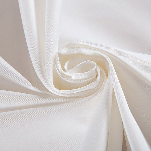 Ткань плащевая стрейч 042-17690 белый однотонный