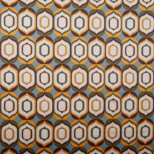 Шелк синтетический 065-13790 молочный принтованный