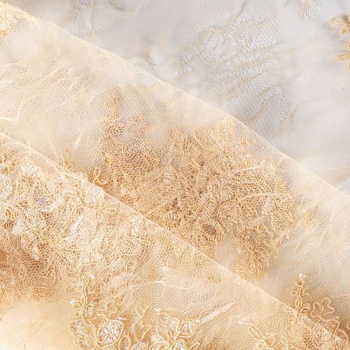 Гипюр К19-350 золотистый