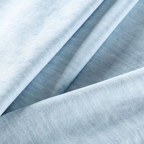 Джинс 015-02922 выбеленный голубой однотонный