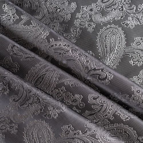 Ткань подкладочная К28-503 графитовый жаккардовый