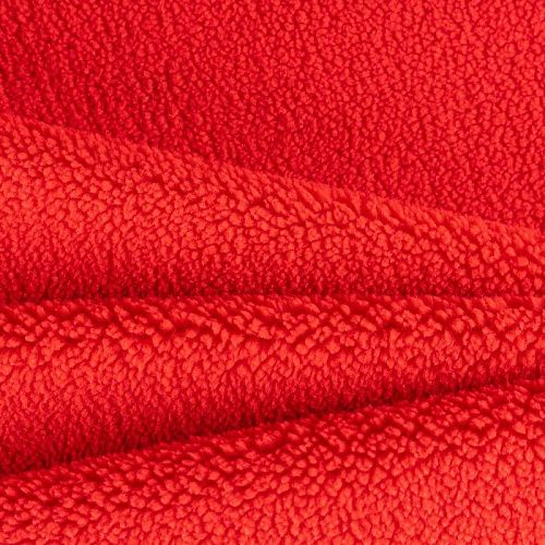 Мех искусственный К30-154 красный однотонный