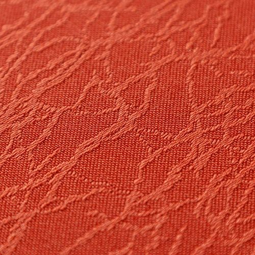 Ткань портьерная жаккард Т379-02-44 оранжево-красный