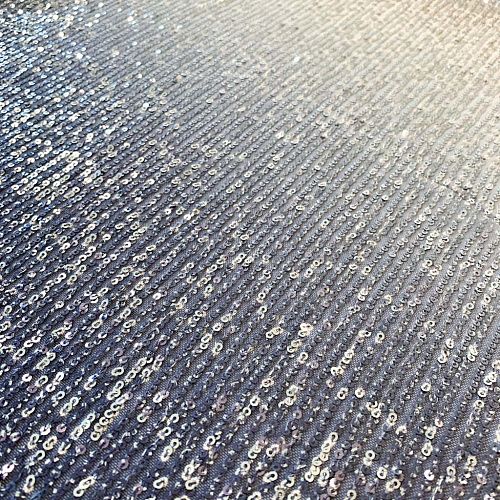 Ткань с пайетками К33-526 золотисто-синий