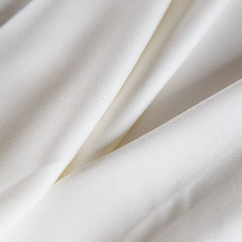 Трикотаж 056-15582 молочный однотонный