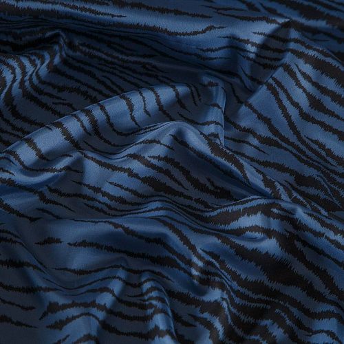 Ткань подкладочная 045-11069 синий принтованный