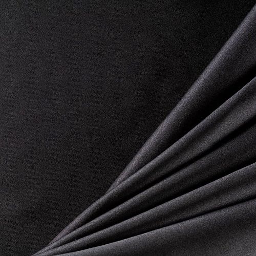 Шелк натуральный К36-166 черный однотонный