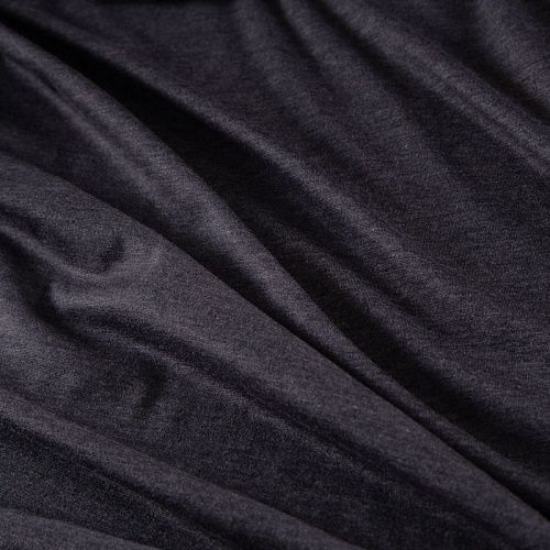 Трикотаж 056-19770 черный меланж